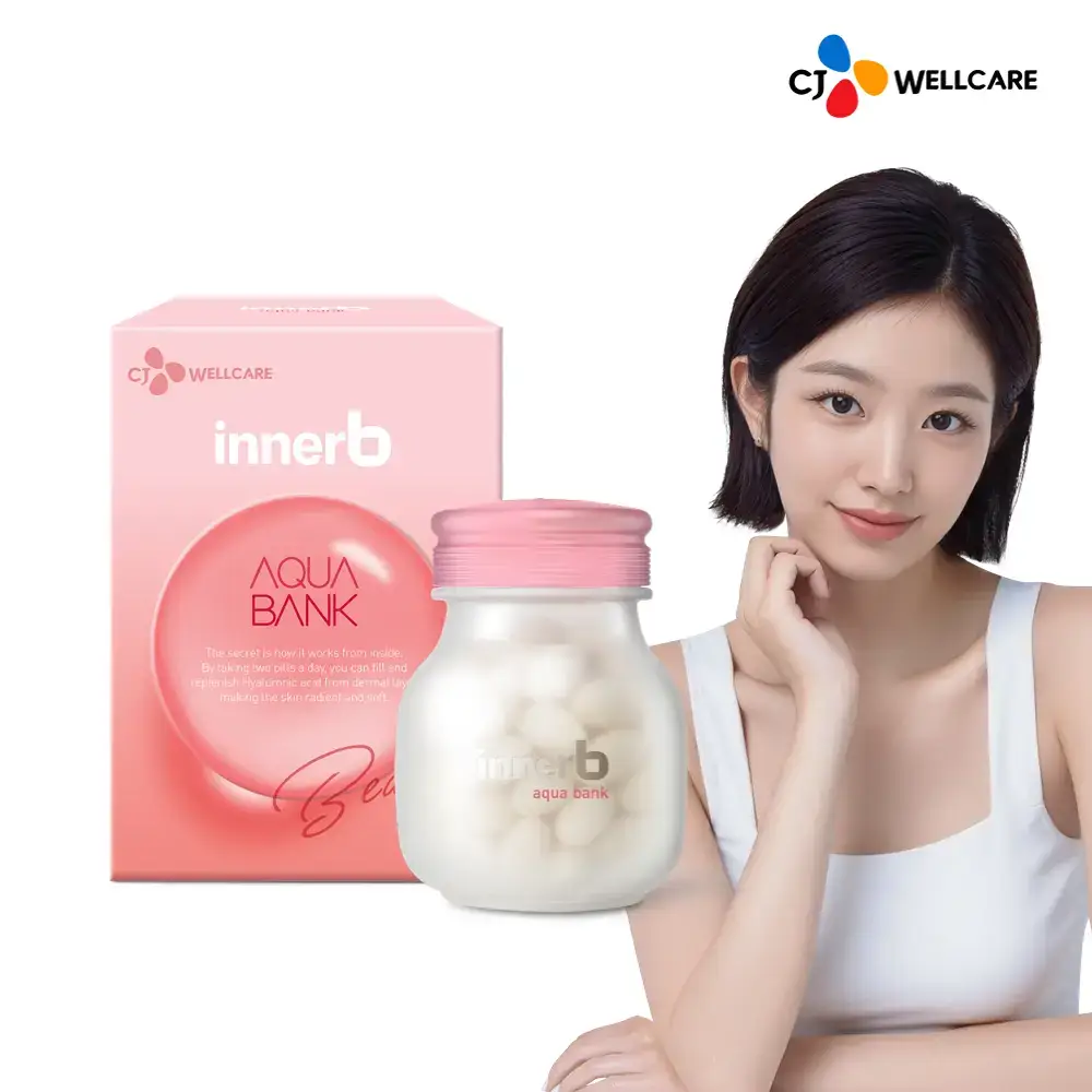 [히알루론산] CJ 이너비 아쿠아뱅크 56캡슐 (28일분)